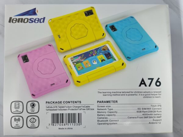 Lenosed Discover A76 Android Kids Tablet PC 6+256GB 7 Inch Tablet