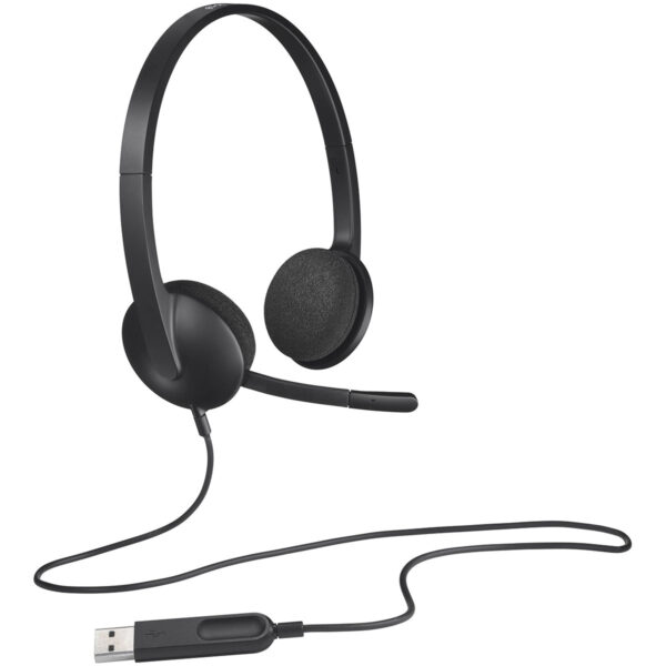 Logitech H340 USB Headset, Stereo, with Microphone