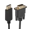 Display Port to VGA 1.5M Black Cable