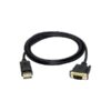 Display Port to VGA 1.5M Black Cable