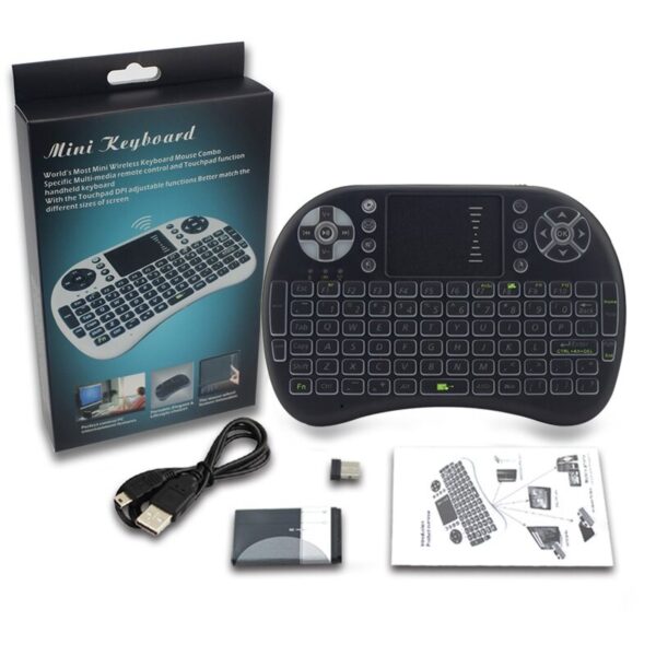 Portable Mini Android Wireless Keyboard - Rechargeable with Back-light